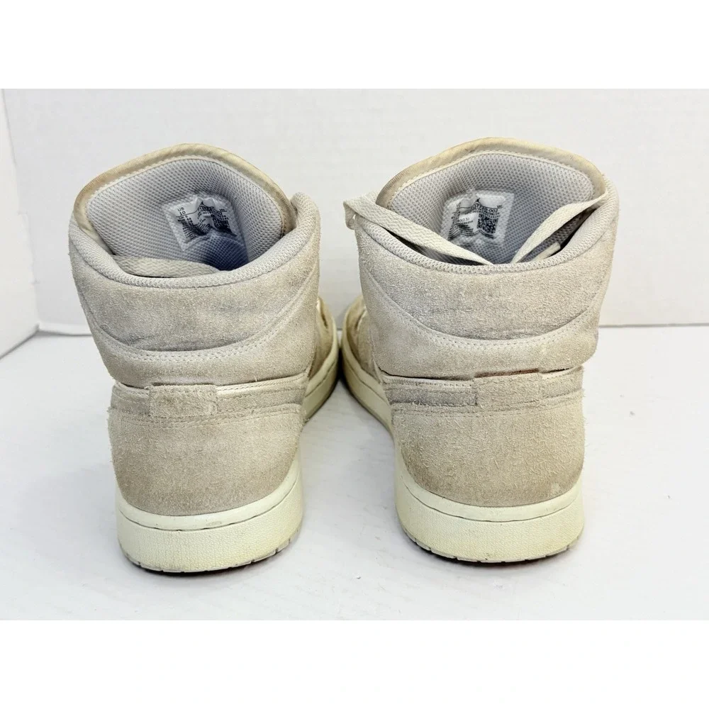 Nike Air Jordan 1 Mid Men Size 10 FQ7720-002 Neutral Grey Smoke Grey Shoes